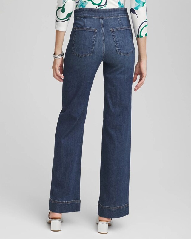 Pull-On Relaxed Leg Jeans - image 3